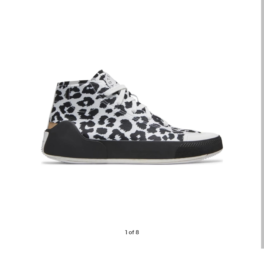 Stella McCartney x Wmns Treino Mid 'Leopard Print - White